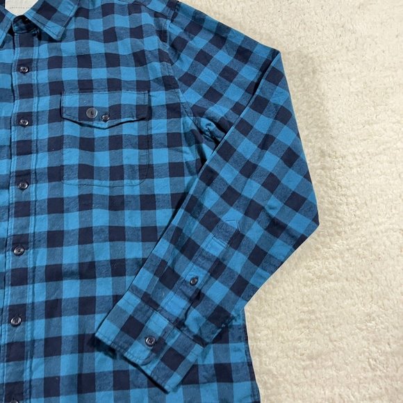American Eagle Flannel Shirt Mens Large Blue Plaid Button Up NWT - Picture 3 of 11